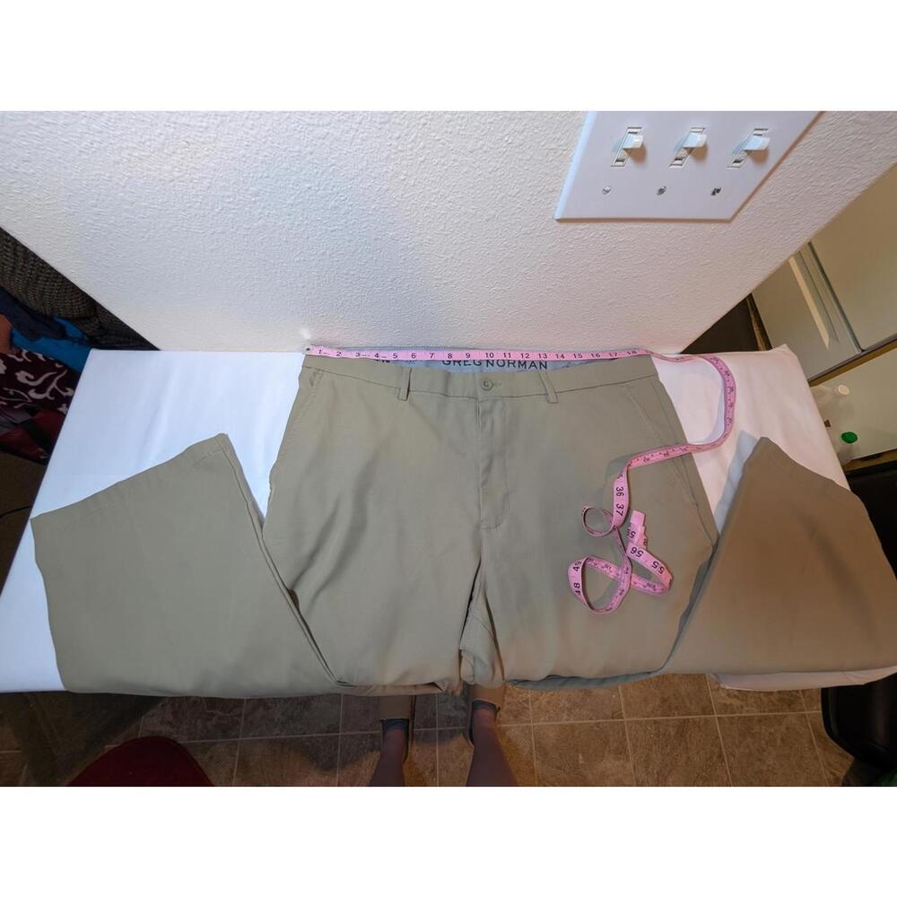 Greg Norman Men's Golf Pants  36W 34L- Attack Life - Khaki